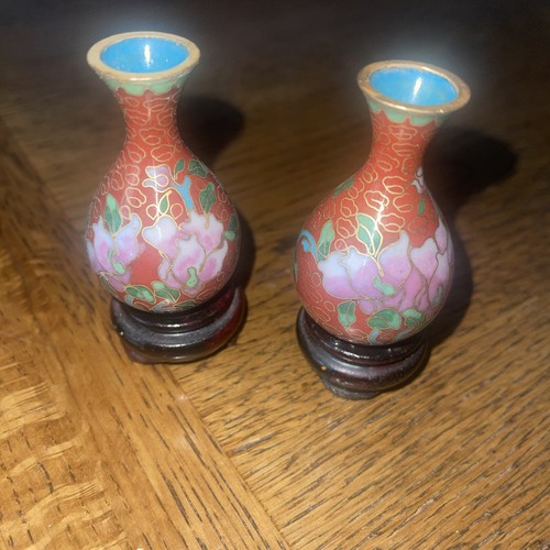 Pair small matching - small, enamel