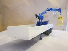 CORGI MODERN TRUCK - 1.50 SCALE TRI AXLE DROPSIDE TRAILER WITH CRANE " RDL "