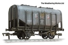 Boxed Dapol SGD Bulk Grain Carrier Hopper Wagon *PRO WEATHERED LOOK*