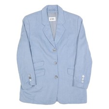 JOBIS Womens Blue Wool Button