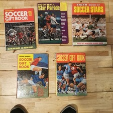 Job Lot 5x Vintage Football Annuals 1960s 70s Charles Buchan Tiger Star Parade