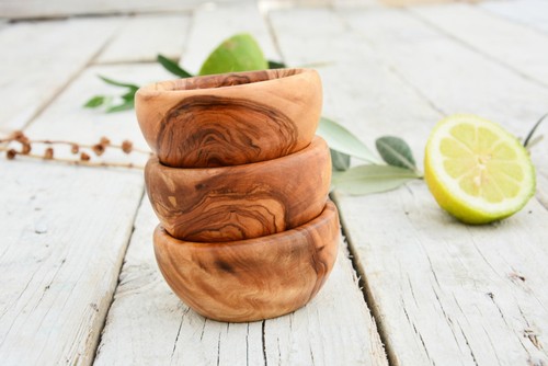 Olive wood bowl - wood, set