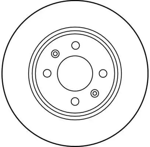 Brake disc vented df1663 - vented,