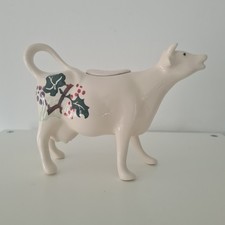 Emma Bridgewater Holly & Ivy Cow Creamer -  Cow Jug - Festive - Winter - FLAWS