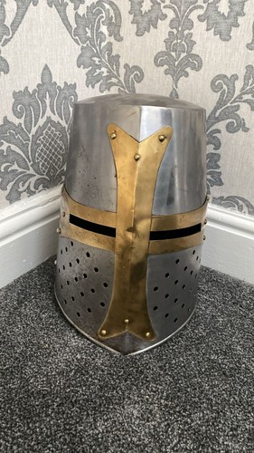 Steel medieval crusader knight - steel,
