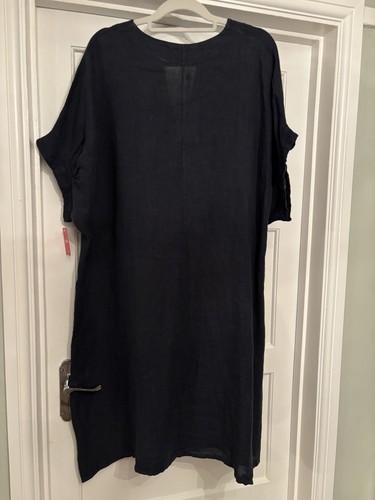 Yumi navy linen lagenlook - navy,