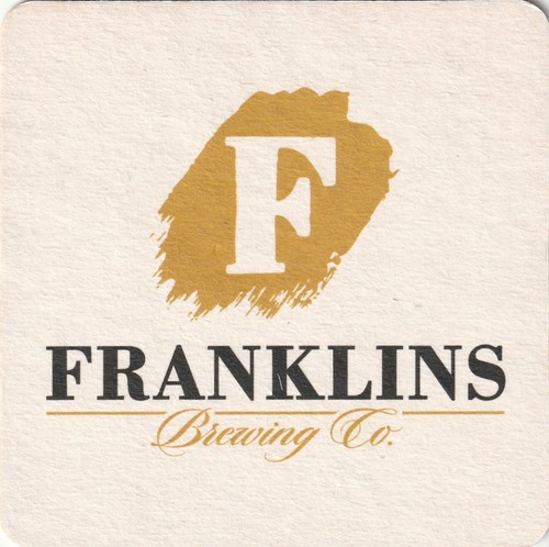 Beer mat franklins brewing - franklins,