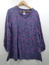 Ladies Mantaray purple pretty 3/4 sleeve top size 16