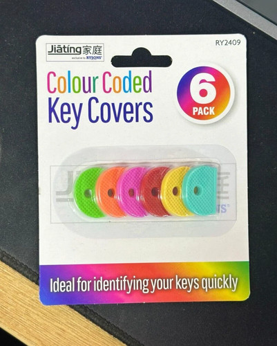 Assorted colour key caps - 6x,