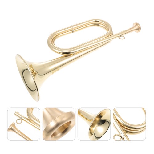 Golden brass student trumpet - brass,