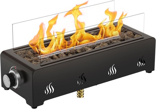 Inch tabletop gas fire - tabletop,