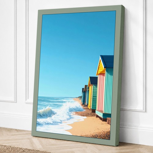 Beach huts tide coastal - tide,