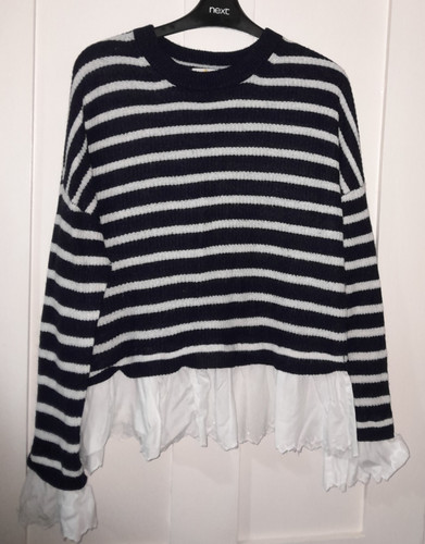 Ladies boden navy white - ladies, &