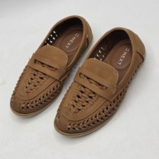 Next Brown Tan Weave Loafers