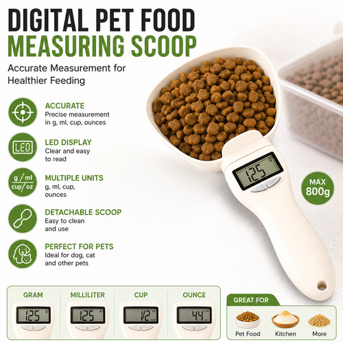 Digital pet food measuring - digital,