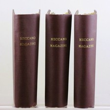 Meccano Magazines Bound Hardback Vols  43,44,45 - 1958 1959, 1960 Jan-Dec