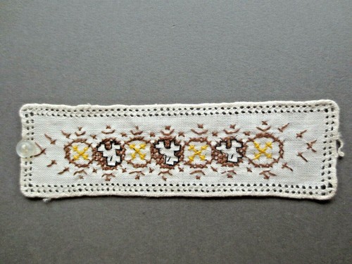 Embroidered bookmark hand - bookmark,