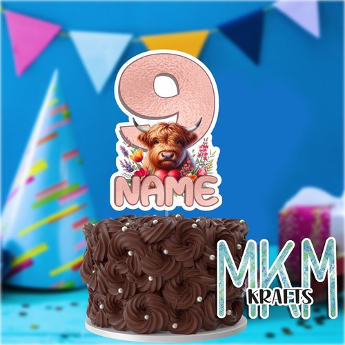 Highland cow theme birthday - cow,