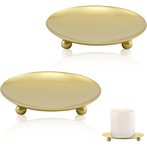 Pillar candle holders gold - holders,