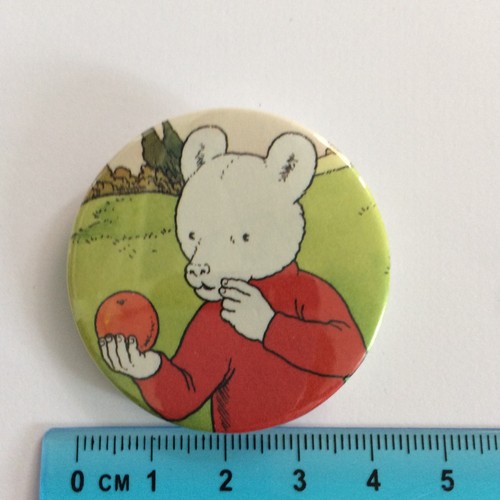 Rupert the bear pin badge - badge,