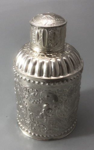 Antique dutch silver - antique, caddy