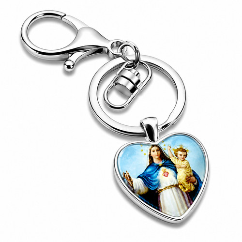 Virgin mary keyring - virgin, madonna