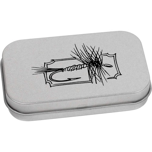 Fishing fly metal hinged - 'fishing, tin