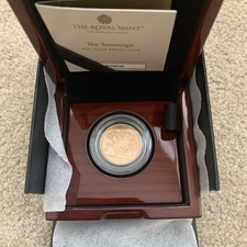 2021 Sovereign Full Gold Proof Coin  With Royal Mint Box And COA No