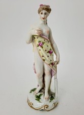 Antique 19th Century Dresden Meissen Crossed Swords Aphrodite Figurine