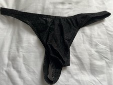 Mens Black Sheer Lace Mesh