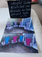 Waterproof Fabric Cast Iron N All Rust Has Been treated.Lovely Colours £375ono