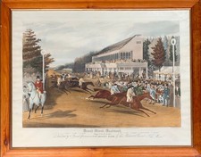Charles Hunt after J. F. Herring – Grand Stand Goodwood Gold Cup 1838 – Coloured