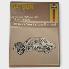 Datsun 1200 Haynes Workshop Manual 1970–73 | 1171cc Saloon Coupe Estate
