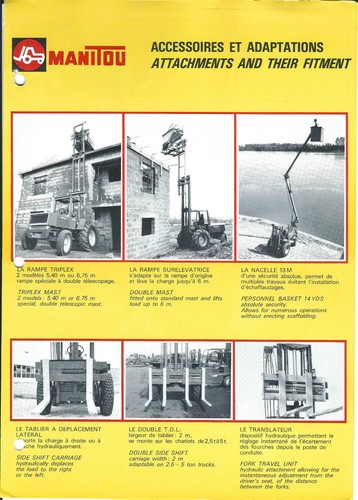 Fork lift truck - fork, brochure