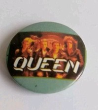 Queen Freddie Mercury Pin Badge Vintage 1980s
