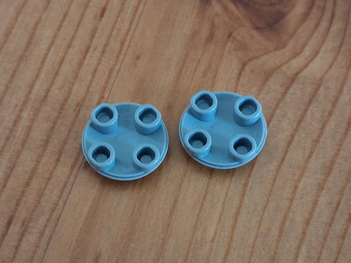 Lego grey reverse round - x,