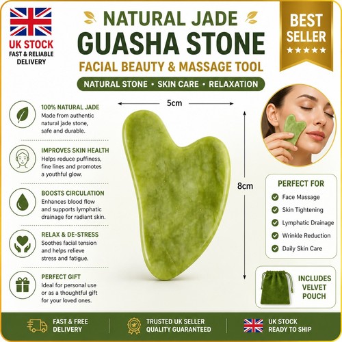 Gua sha jade stone natural - jade,
