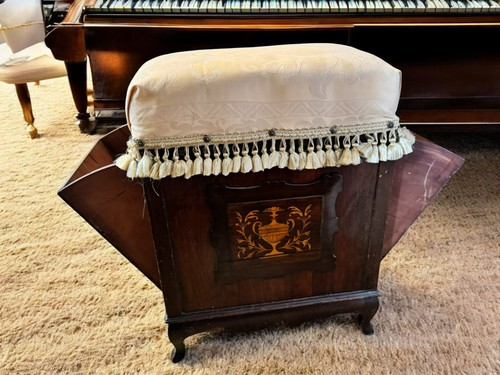 Antique inlay mahogany - antique, piano