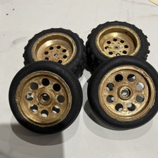 Tamiya Fox Wheels and Tyres  (Front & Rear), USED