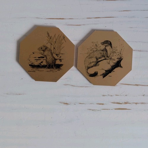 Copper animal coaster wiles - copper,