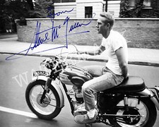 STEVE MCQUEEN AUTOGRAPHED 8X10