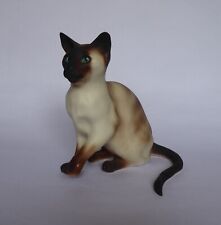 Winstanley large Siamese cat, signed by Mike Hinton. Glass eyes rare matt finish