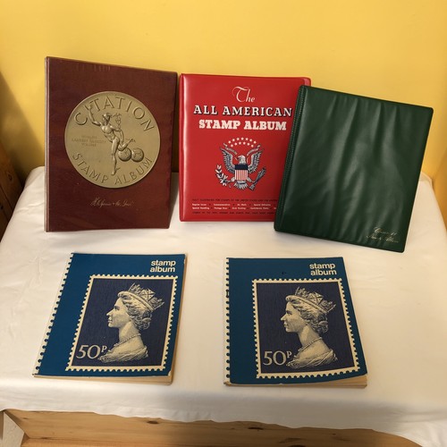 Stamp albums - albums.,