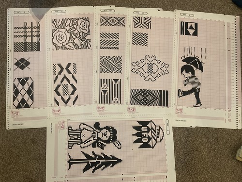 Five pre printed - pre, sheets