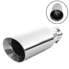 Exhaust Tip Trim Tail End Pipe Muffler Chrome For Mercedes Benz C E G Class