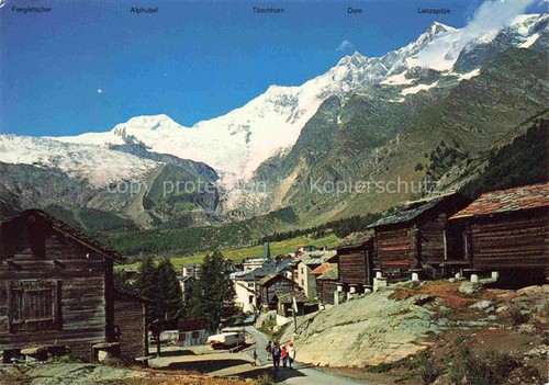 Saas fee visp panorama - saas-fee,