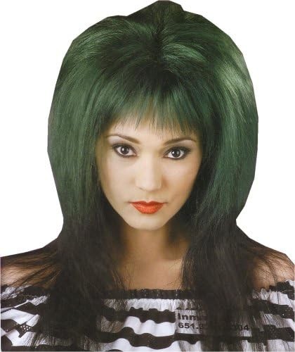Gothic glam wig rave green - wig,