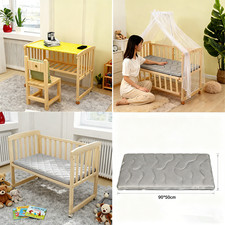 Nisorpa Wooden Baby Bedside