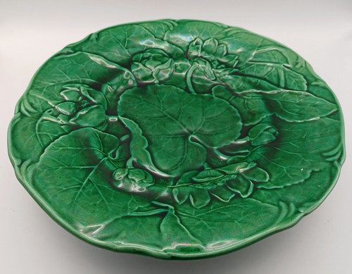 Antique green majolica - antique, pottery