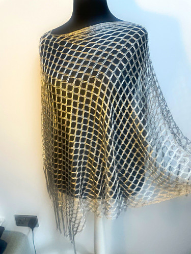 Women silver metallic knit - silver,